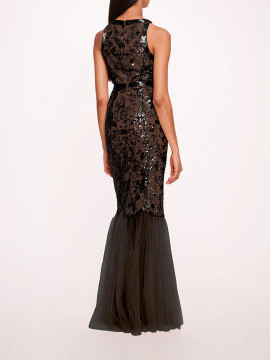 Sequin- Lattice Gown Sequin- Lattice Gown