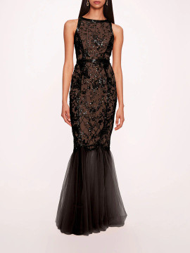 Sequin- Lattice Gown Sequin- Lattice Gown