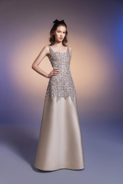 Sleeveless Dropwaist Gown Sleeveless Dropwaist Gown