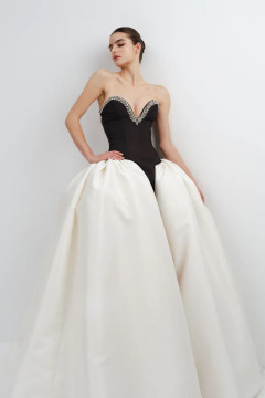 Embellished Mikado Gown