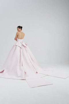 Sleeveless Halter Mikado Gown