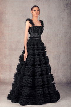 Ziad Germanos Sleeveless A-Line Evening Gown ZG14 Ziad Germanos Sleeveless A-Line Evening Gown ZG14