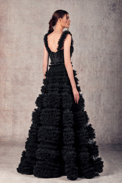 Sleeveless A-Line Embroidered Evening Gown Sleeveless A-Line Embroidered Evening Gown