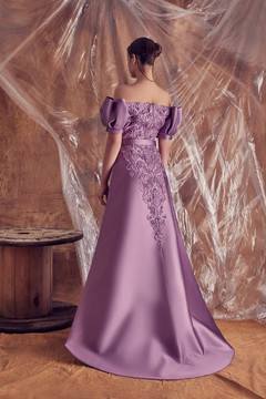 Valery Off Shoulder A-Line Gown