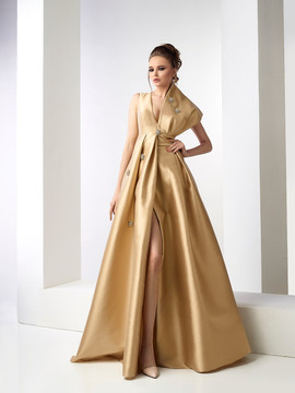 Donalda Sleeveless Mikado Gown