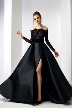 Hilda Off Shoulder Mikado Gown