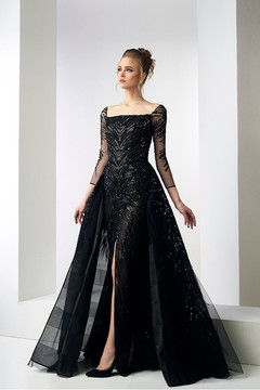 Murdina ¾ Sleeve Embroidered Gown Murdina ¾ Sleeve Embroidered Gown