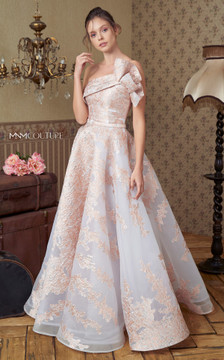 Strapless Pleated A-Line Gown Strapless Pleated A-Line Gown