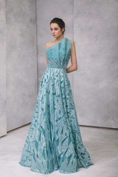 Strapless Crystals and Sequin Gown Strapless Crystals and Sequin Gown