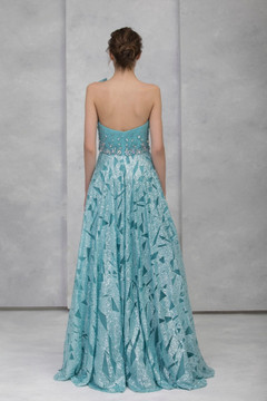 Strapless Crystals and Sequin Gown Strapless Crystals and Sequin Gown