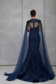 Mermaid-Cut Silk Embroidered Gown