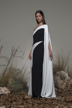 Baceno Cape Sleeve Gown