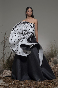 Baricella Strapless Sculpted Gown Baricella Strapless Sculpted Gown