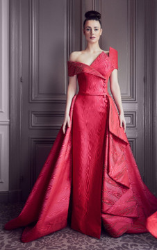 Off the Shoulder Column Evening Gown Off the Shoulder Column Evening Gown