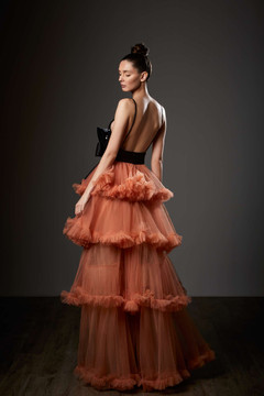 Tiered A-Line Gown Tiered A-Line Gown