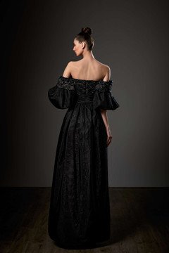 Short Sleeve Off Shoulder Gown Short Sleeve Off Shoulder Gown