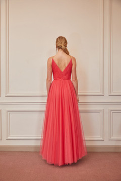 Chain Strap Pleated Gown Chain Strap Pleated Gown