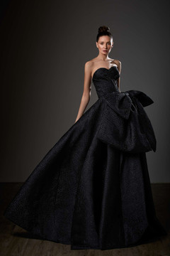 Sweetheart Neck Exaggerated Bow A-Line Gown Sweetheart Neck Exaggerated Bow A-Line Gown