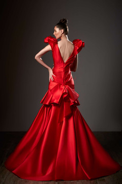 Cap Sleeve Drop Waist A-Line Gown Cap Sleeve Drop Waist A-Line Gown