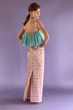 Sleeveless Floral Guipure Gown Sleeveless Floral Guipure Gown