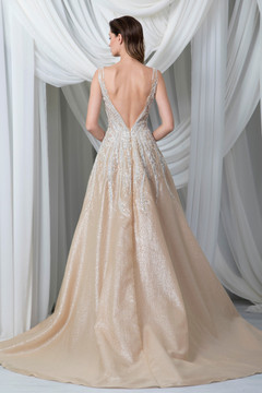 Sleeveless Silk Organza Cloquée Gown Sleeveless Silk Organza Cloquée Gown