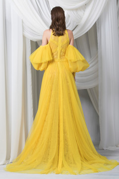 Long Sleeve Chantilly Lace Tulle Gown Long Sleeve Chantilly Lace Tulle Gown