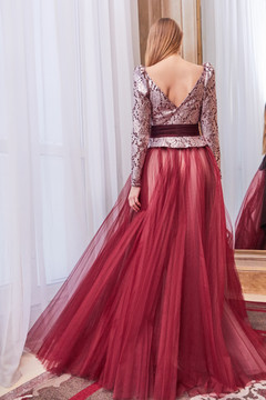 Long Sleeve Top and A-Line Skirt Long Sleeve Top and A-Line Skirt