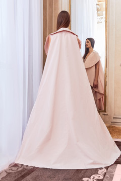 Strapless Embellished Mermaid Gown with Cape Strapless Embellished Mermaid Gown with Cape