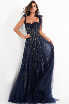 Sweetheart Neck Maxi Evening Gown