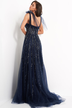 Sweetheart Neck Maxi Evening Gown