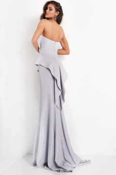 Strapless Sweetheart Neck Evening Gown Strapless Sweetheart Neck Evening Gown