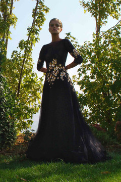 A-Line Beaded Tulle Gown A-Line Beaded Tulle Gown