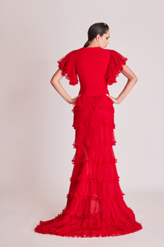 Fitted Top and Ruffled Skirt Fitted Top and Ruffled Skirt