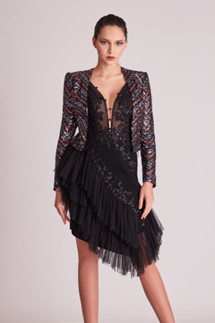 Mini Dress and Sequin Jacket