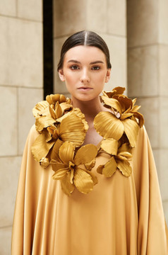 Iris Gold Caftan