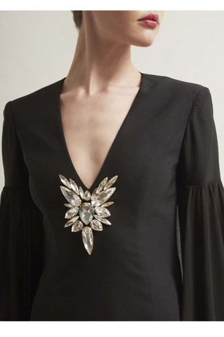 Ambra Cady Georgette Gown