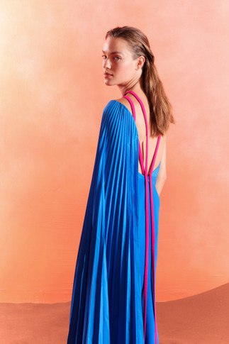 Halter Draped Gown