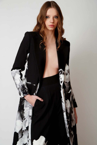 Floral Coat with Trousers