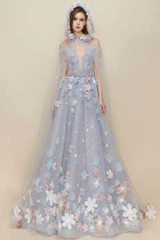 Willow Gown with Cape