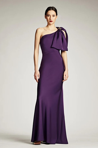 Aubrey Satin Crepe Gown
