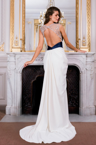 Embroidered Bodice Gown