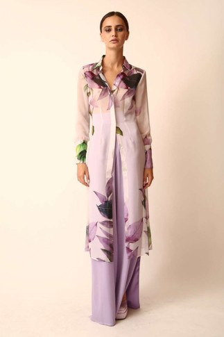 Collar Shirt & Long Trousers