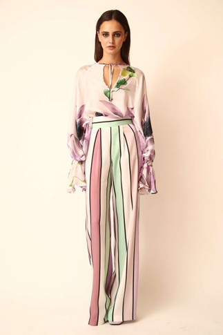 Two Piece Blouse & Trousers