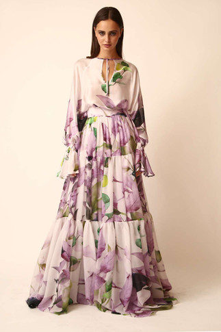 Two Piece Blouse & Skirt