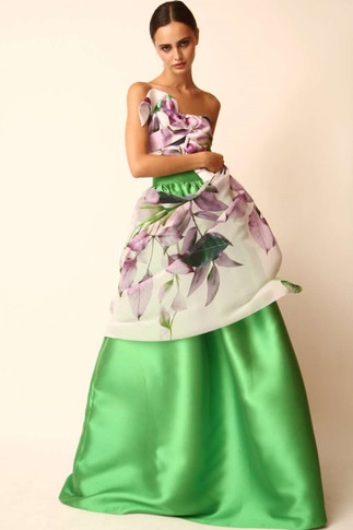 Strapless Top and Mikado Skirt