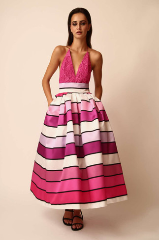 Lace Top and Mikado Skirt