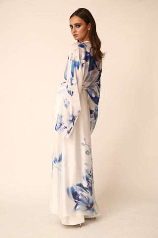 Satin Kaftan with Trousers
