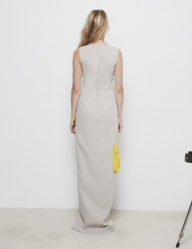 Contrast Cut Out Dress
