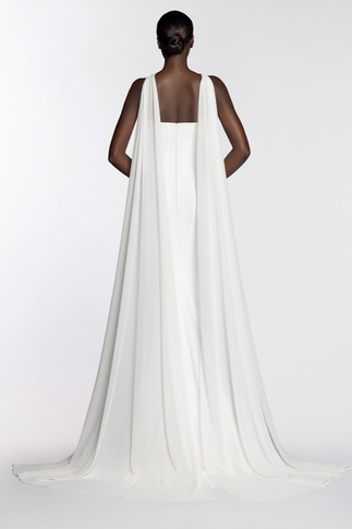 Chiffon Halter Neck Gown