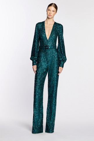 Sequin Embroidered Jumpsuit